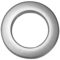 GARDINIA Stoffösen, Kunststoff, Silber-matt, 4,6/2,8 cm