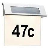 Paulmann 93765 Solar-Hausnummernleuchte 0.2W Warmweiß Edelstahl, Weiß