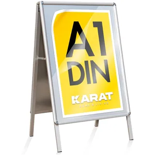 karat homeliving Kundenstopper Doppelseitig Rahmen: 25 mm Metallrückwand