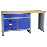 Küpper Werkbank Modell 12037, Breite 170 cm Farbe ultramarinblau