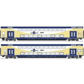 Roco 6200106 H0 2er-Set Doppelstockwagen metronom 2er Set: 2. Klasse DBpza