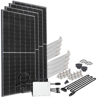 Offgridtec Offgridtec® Solar-Direct 1660W HM-1500" Solarmodule Schuko-Anschluss, 10 m Anschlusskabel, Montageset Flachdach