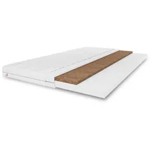 marpur TOP5 Matratzentopper Kokosauflage 200 x 200 cm weiß