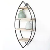 Vivol Wandregal 60 x 60 x 26 cm Schwarz