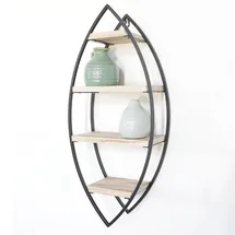 Vivol Wandregal 60 x 60 x 26 cm Schwarz