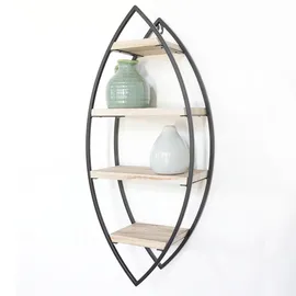 Vivol Wandregal 60 x 60 x 26 cm Schwarz