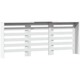 vidaXL Heizkörperverkleidung Weiß 205x21,5x83,5 cm Holzwerkstoff