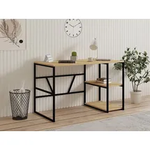 Skye Decor Skye Decor, Caste - Sapphire Oak, Schreibtisch, Saphireiche, 100 % MELAMINBESCHICHTETE SPANPLATTEN, 120 x 60 x 74 cm - Braun