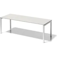 BISLEY Schreibtisch Cito BxTxH 220x80x74cm grauweiß Gestell verkehrsweiß