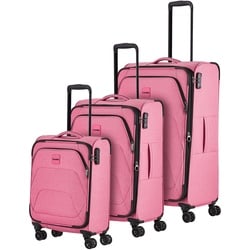 travelite  Adria Kofferset 55/67/78 cm   4 Rollen - Rosa