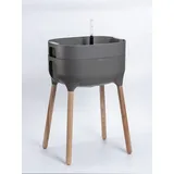 Plastia Urbalive Pflanzbehälter 77 x 0 x 76 cm Hellgrau