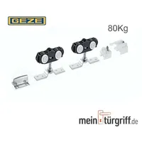 GEZE Zubehör Set Rollan 80 NT Schiebetür ohne Wandbesfestigungwinkel