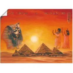 Artland Wandbild »Ägyptische Impressionen«, Afrika, (1 St.), als Alubild, Outdoorbild, Leinwandbild, Poster, Wandaufkleber Artland Farbe Bild(er): orange