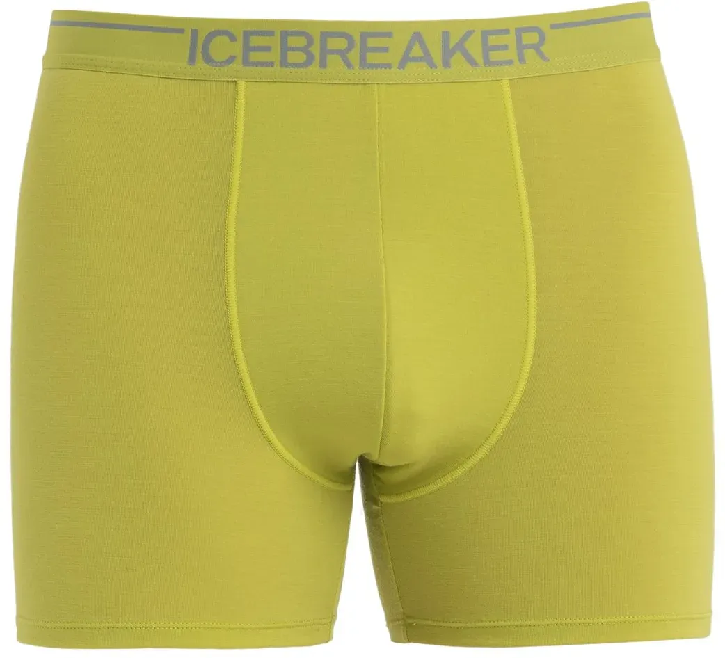 Icebreaker Boxershort Anatomica (Merinowolle) Unterwäsche limegrün Herren