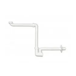 Naber 1051052, Waschtisch-Möbel- Siphon, weiß
