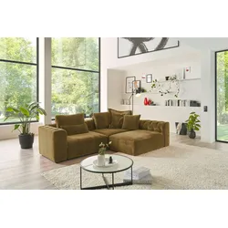 KAWOLA Sofa SEPHI Modulsofa 2 Cord Vintage braun