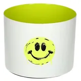 G-C Windlicht Goa Eisen Weiß/Lemon
