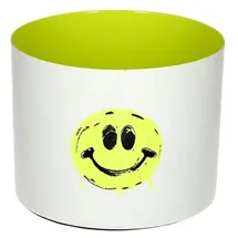 G-C Windlicht Goa Eisen Weiß/Lemon