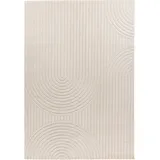 Lalee VIVA Kurzflorteppich 160 x 230 cm Ivory