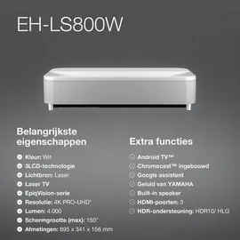 Epson EH-LS800 4K-Beamer Weiß