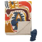Bloomingville Horus Bettüberwurf 130 x 160 cm Orange