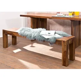 MASSIVMOEBEL24.DE Holzbank Sydney Braun 178 x 35 x 45 cm