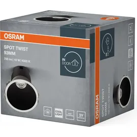 Osram Einbau-Downlight 10W schwarz/Acryl/Aluminium
