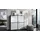 Vladon Highboard 104 x 105,5 x 35,5 cm Schwarz matt / Weiß Hochglanz