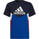 adidas T-Shirt Baumwolle Adidas Kinder blau/schwarz
