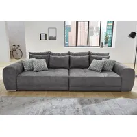 Jockenhöfer Gruppe Big-Sofa Moldau XXL, B: 306 cm, Mega-Sofa, mit Federkern & 4 Zierkissen grau