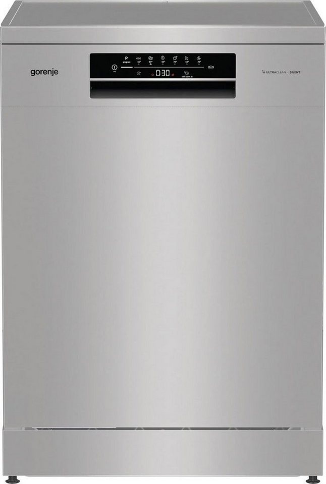 GORENJE Standgeschirrspüler, GS 642E90X, 11 l, 13 Maßgedecke, Total AquaStop silberfarben