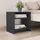 vidaXL Nachtschrank Hochglanz-Grau 40 x 30 x 40 cm Grau