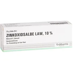 ZINKOXIDSALBE LAW, 10% 25 g