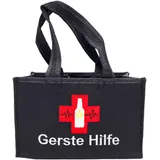 BUSDUGA 4224 Filz Tragetasche Flaschenträger Gerste Hilfe 23,5x15x14cm, faltbarer Sixpack für 6 Flaschen - Einheitsgröße