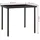 vidaXL Garten-Esstisch Anthrazit 80x80x72 cm Glas und Stahl