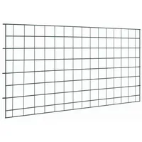 vidaXL Teichzaun Set 5 pcs Grün 100 x 50 cm Stahl