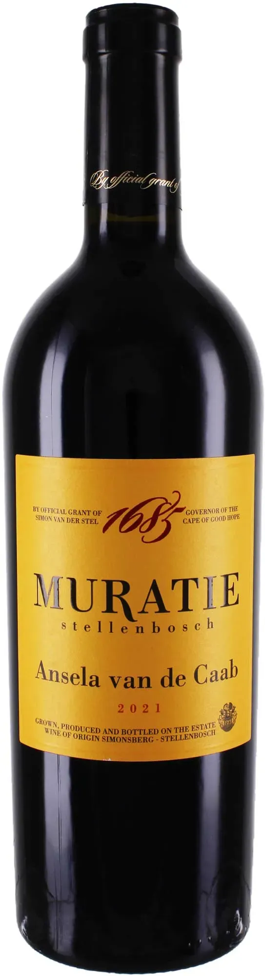 Muratie 2021 Muratie Ansela Van de Caab 2021 Cabernet Franc,Cabernet Sauvignon,Merlot,Petite Verdot Südafrika