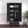 [en.casa] Kleiderschrank Hankasalmi 90 x 180 x 40 cm Schwarz