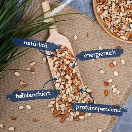 Lyra Pet Erdnusskerne Splits gemischt blanchiert und mit Haut 10 kg in 30 L Tonne