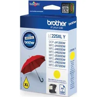 Brother Tintenpatrone Brother LC-225XLY gelb (ca. 1200 Seiten) Packung