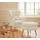Home Affaire Ohrensessel Sallito Polyester 76 x 109 x 85 cm Beige mit Hocker