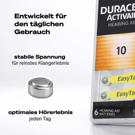 Duracell Activair Typ 10 6 St.
