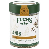 Fuchs Gewürze - Anis Samen ganz - nussiger Geschmack für Salat, herzhafte Butterbrote oder Süßspeisen - natürliche Zutaten - 60 g in wiederverwendbarer, recyclebarer Dose