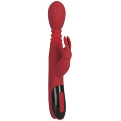 You2Toys Rabbit Red Vibrator mit Klitoris-Stimulator 26,5 cm