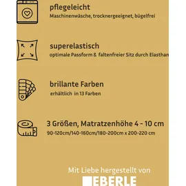 bellana Spannbettlaken Jersey-Elasthan 90 x 200 - 140 x 200 - 180 x 200 cm orange