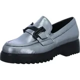 Gabor Halbschuhe / 52.452.90 für Damen, Slipper, Frauen Slip On,Businessschuhe,Slip-ons,Mokassins,Halbschuhe,Slides,Schlupfschuhe,Loafer,antiksilb(schwlack),38 EU 5 UK