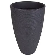 Jelenia Plast Rillentopf Ø 27,5 x 43,5 cm anthrazit