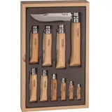 Opinel Holzkassette 10 Opinel Messer