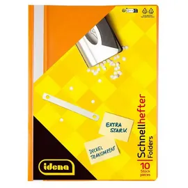 IDENA Schnellhefter A4 PP orange extra stark