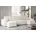 Ecksofa mit schlaffunktion und bettkasten Sofa U-form Couch U-form BEST stoff Abriamo Ecru Beige